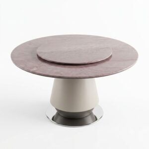 Nova Rotating Marble Dining Table