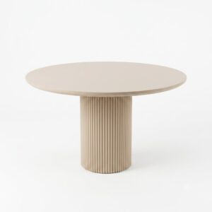Fluted Pedestal Dining Table